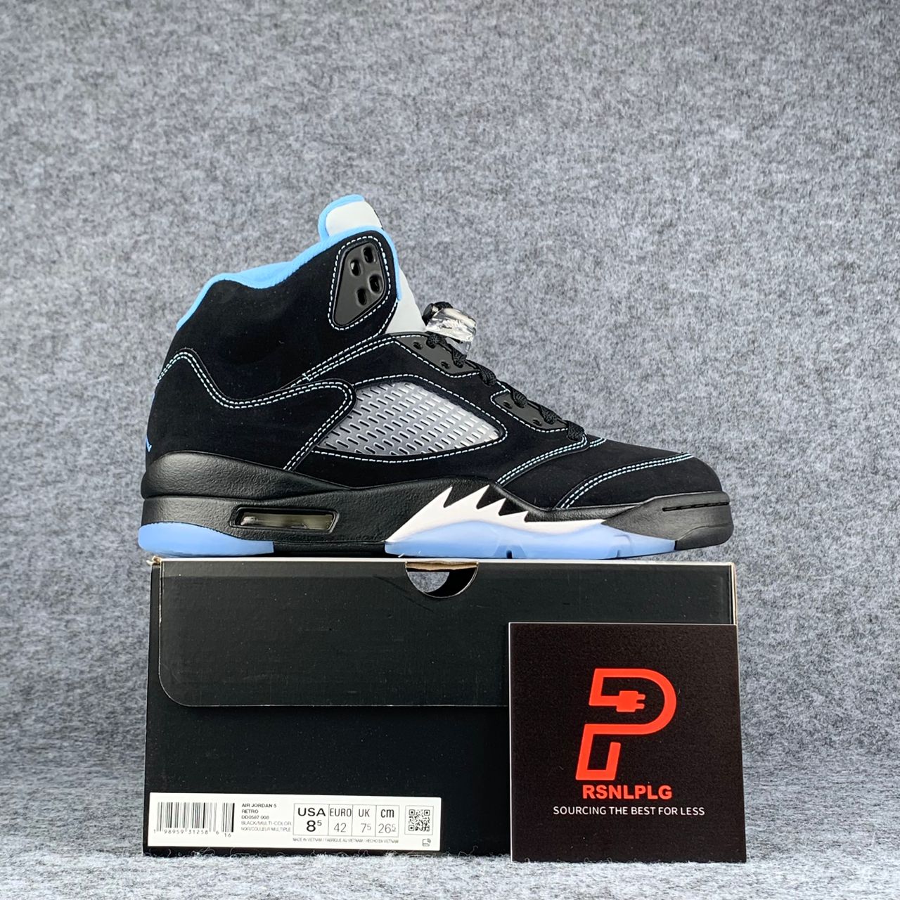Air Jordan 5 Retro 'Black University Blue' 2026