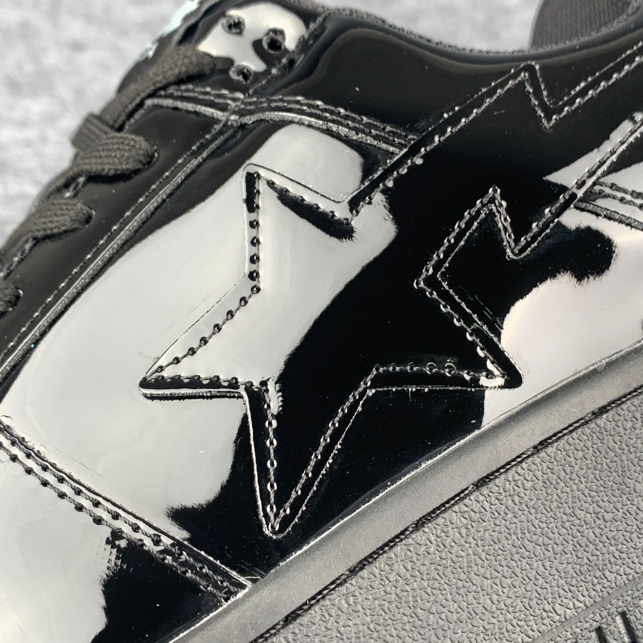Bapesta Low 'Patent Black’