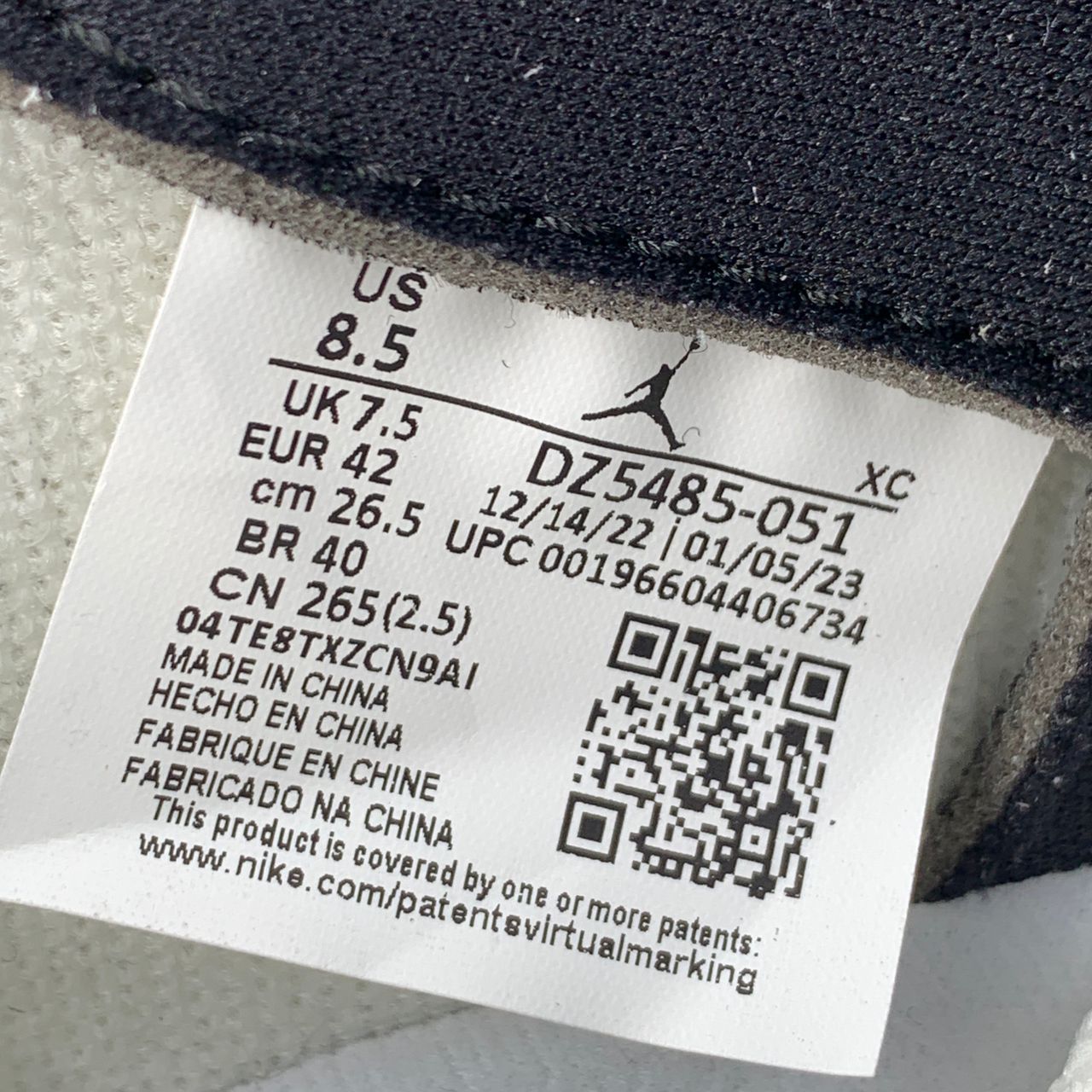 Air Jordan 1 Retro High OG 'Washed Black'