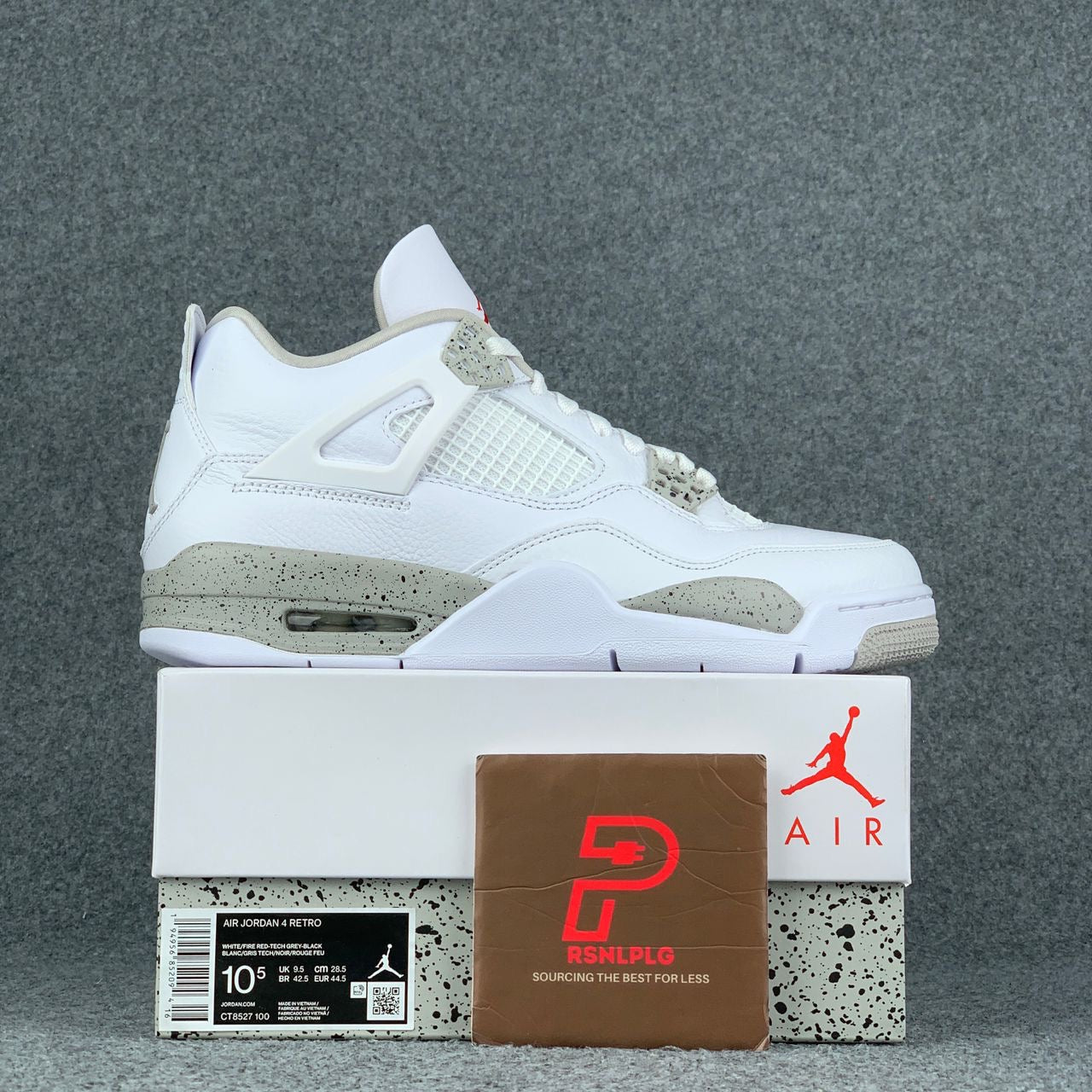 Air Jordan 4 Retro 'White Oreo'