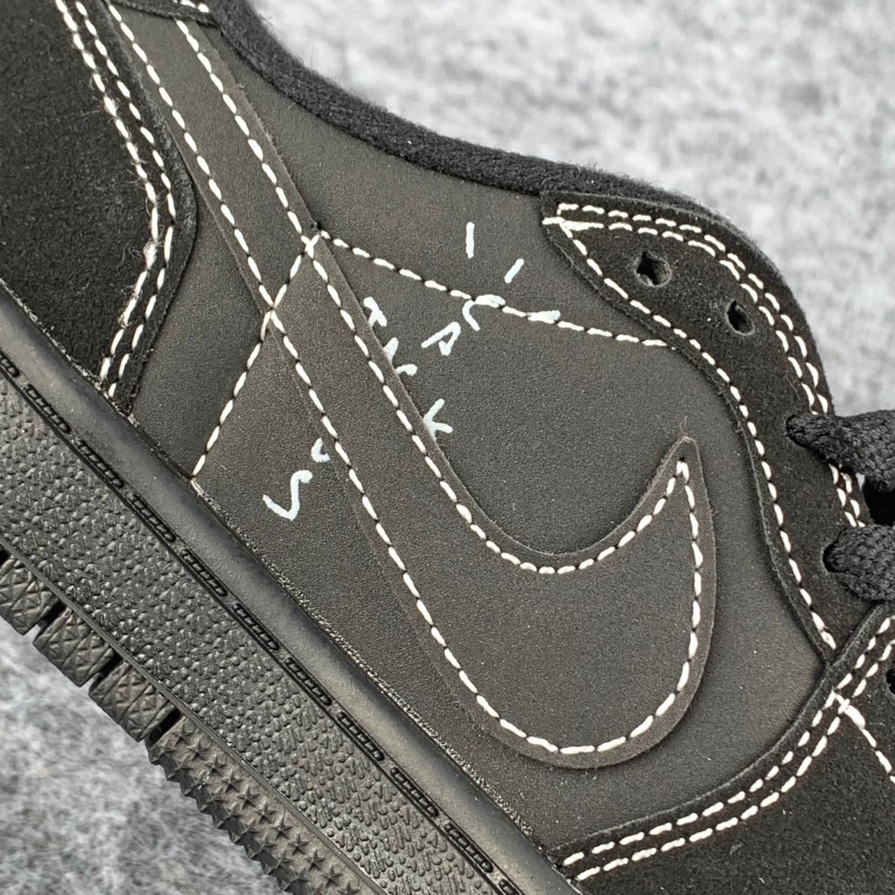 (KIDS) Travis Scott x Air Jordan 1 Low OG SP 'Black Phantom'