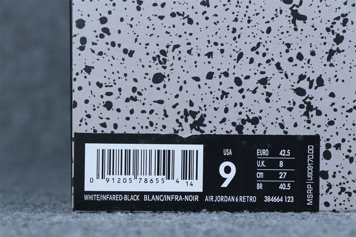 Air Jordan 6 Retro Infrared Pack 'White'