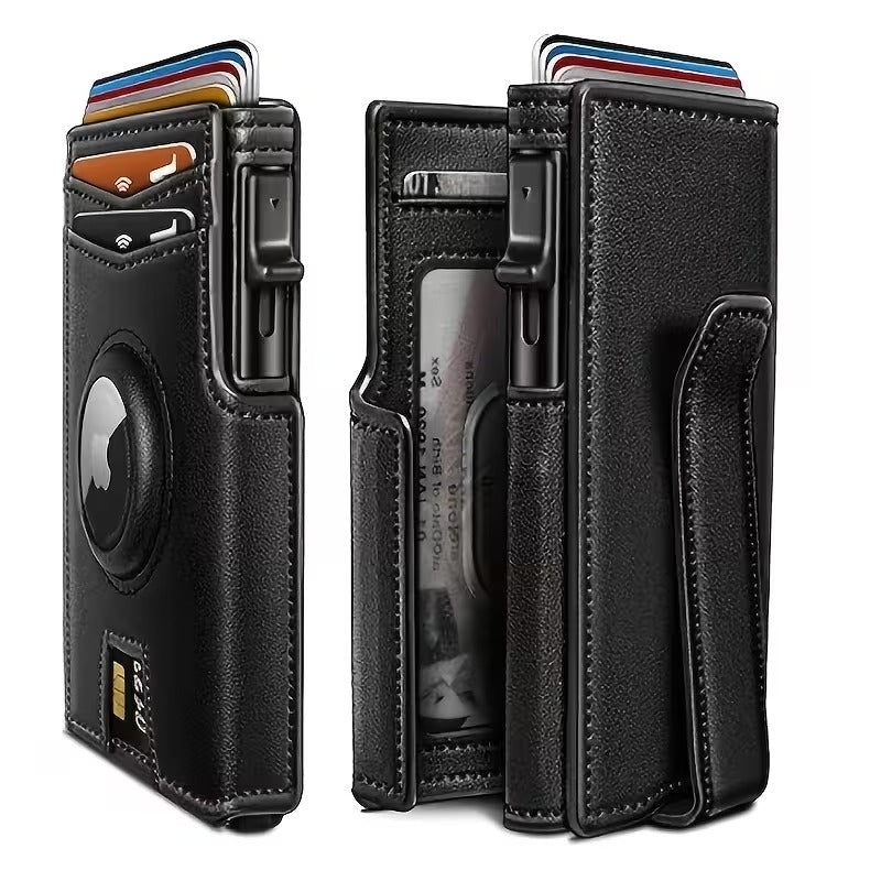 bifold wallet men authentic leather rfid blocking
