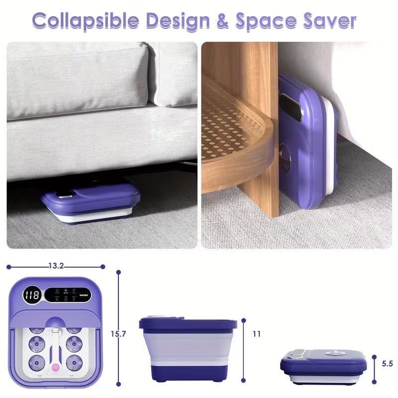 collapsible spa massager heater temperature control